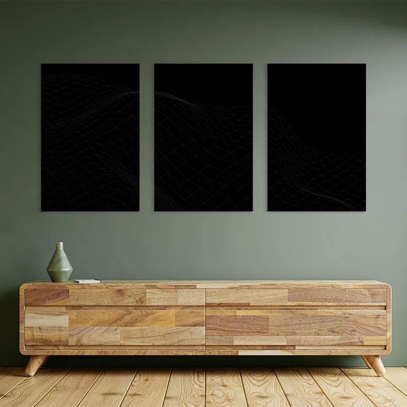 Tablou Multicanvas Triangle Wave mockup 2