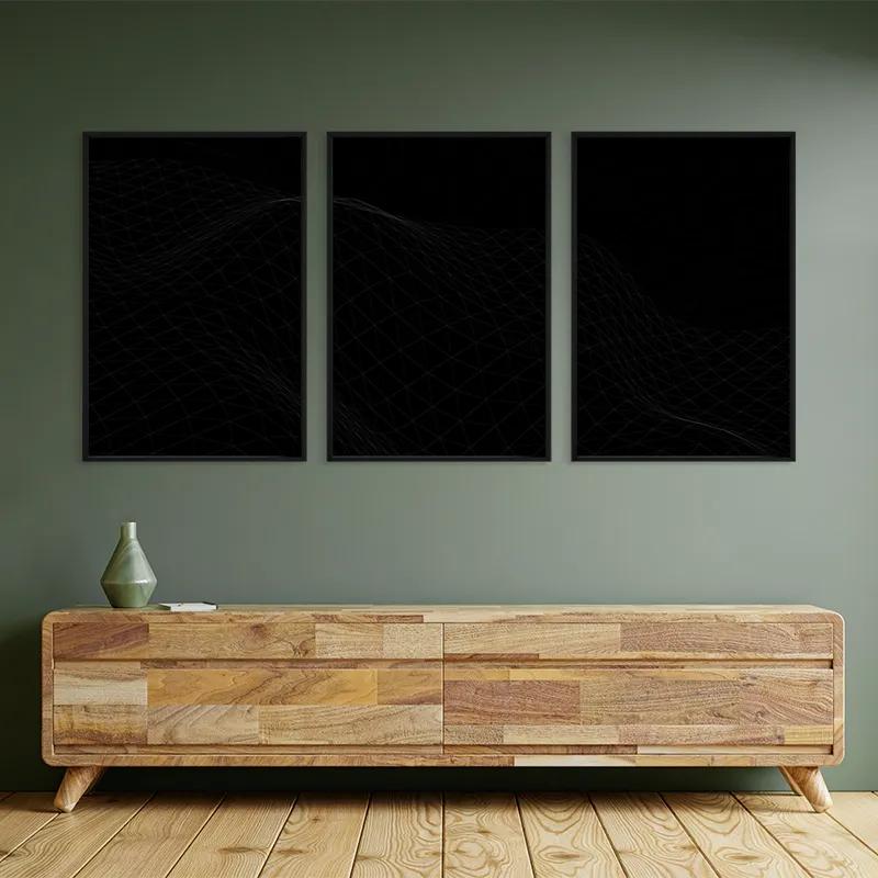 Tablou Multicanvas Triangle Wave mockup 2