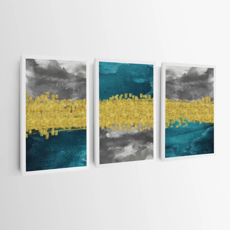 Tablou Multicanvas Abstractluend Grey mockup 0