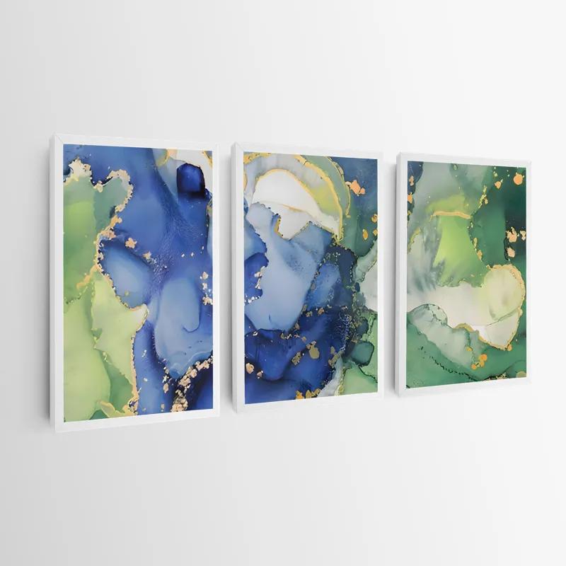 Tablou Multicanvas Blue Green mockup 0