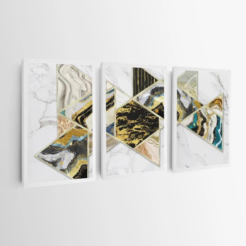 Tablou Multicanvas Marble Shapes mockup 0