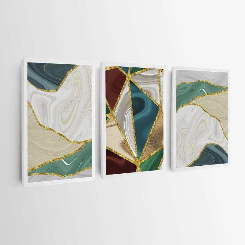 Tablou Multicanvas Marble Waves mockup 0