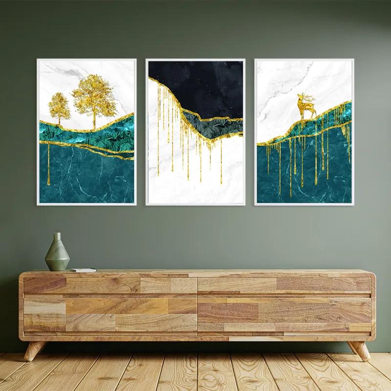 Tablou Multicanvas Abstract Downhill mockup 2