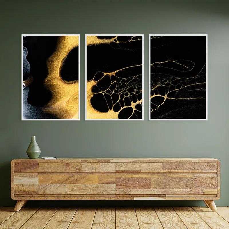 Tablou Multicanvas Gold Liquid mockup 2