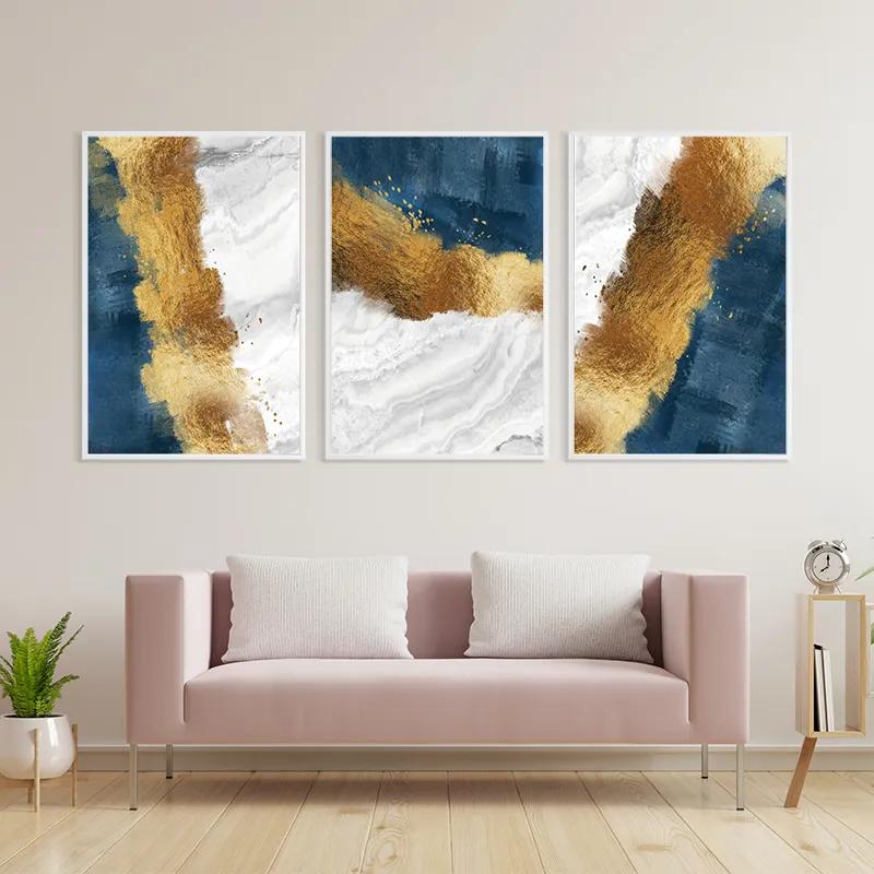 Tablou Multicanvas Abstractluend White mockup 3