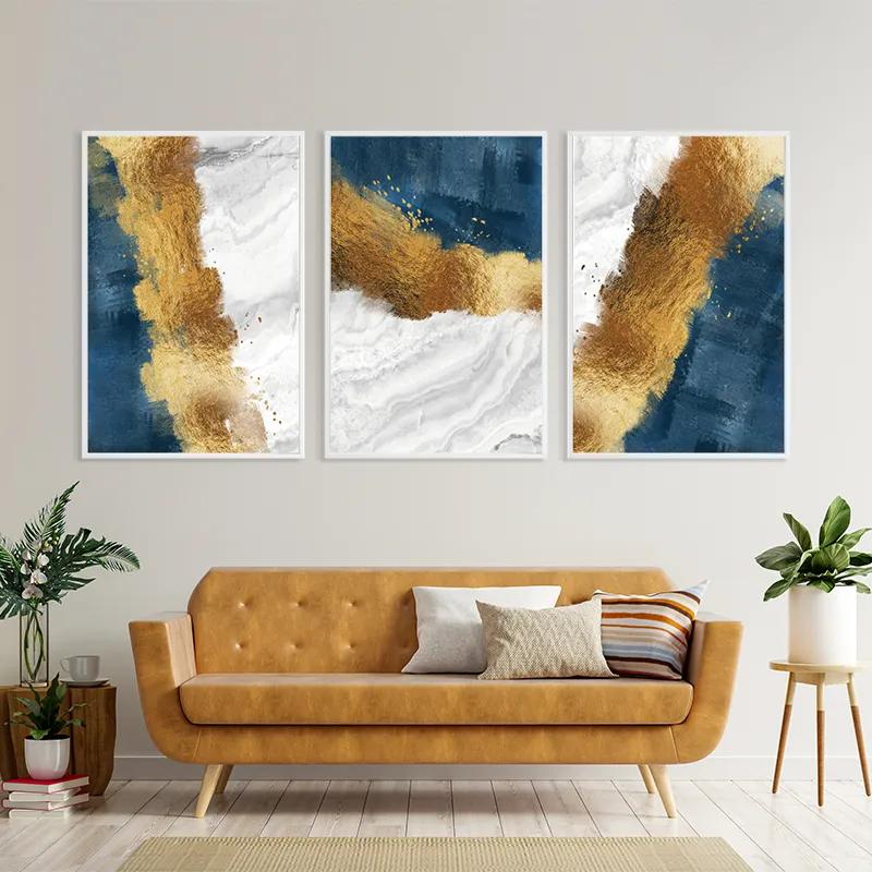 Tablou Multicanvas Abstractluend White mockup 4