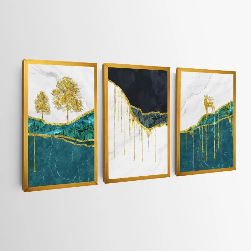 Tablou Multicanvas Abstract Downhill mockup 0