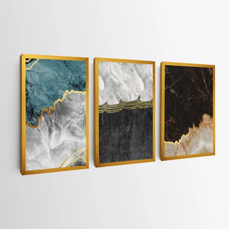 Abstract Silver Waves mockup 0