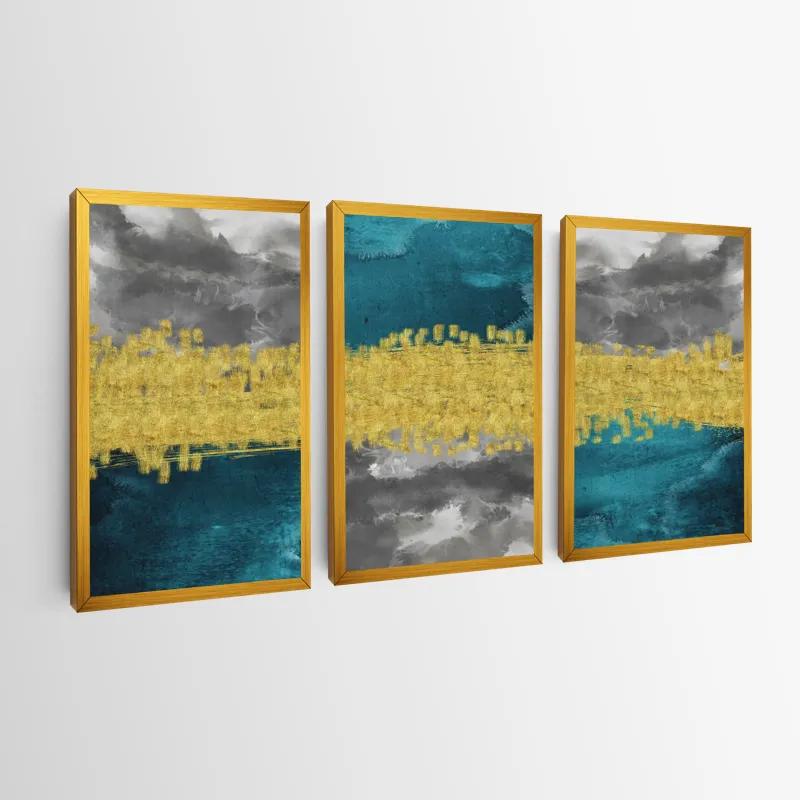 Tablou Multicanvas Abstractluend Grey mockup 0