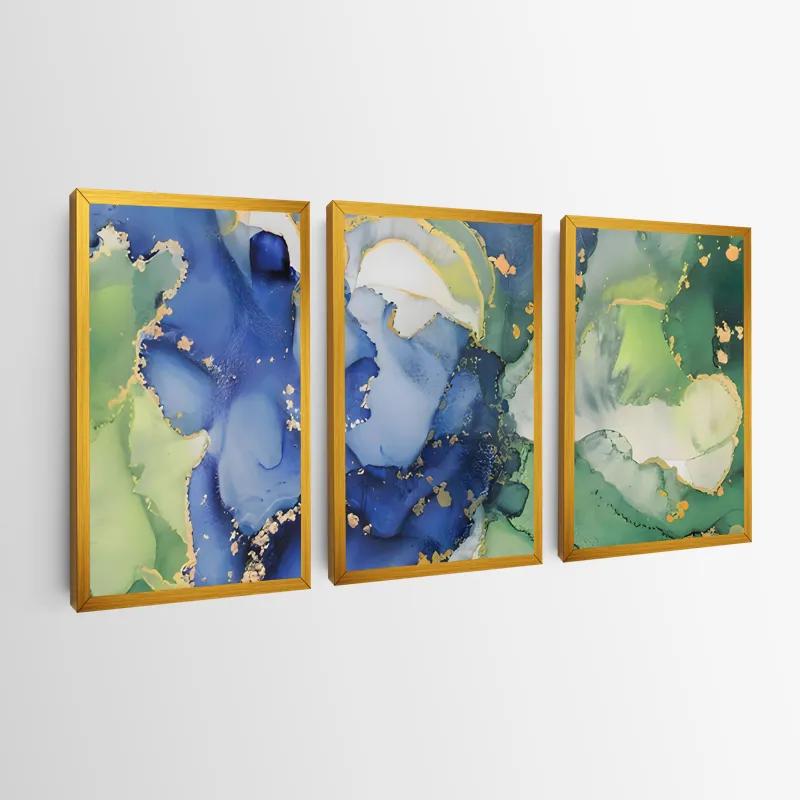 Tablou Multicanvas Blue Green mockup 0