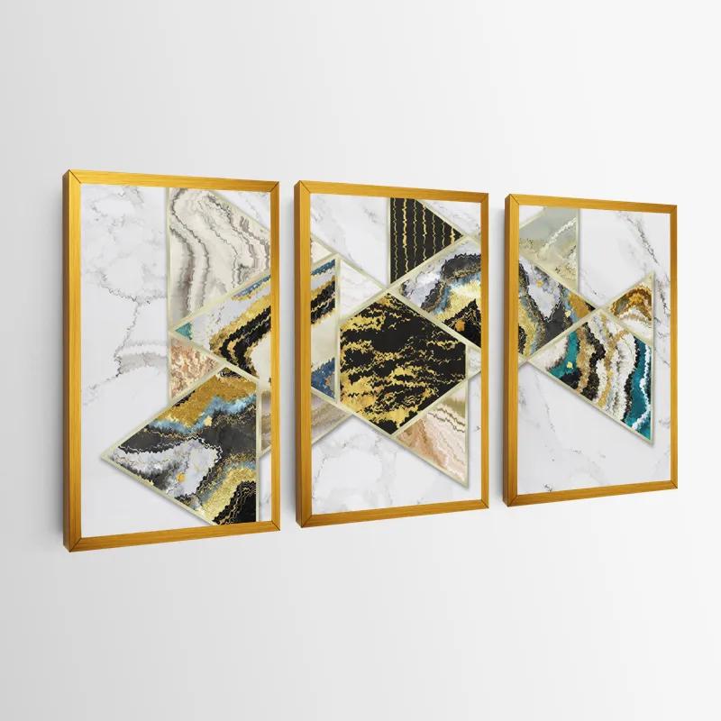 Tablou Multicanvas Marble Shapes mockup 0