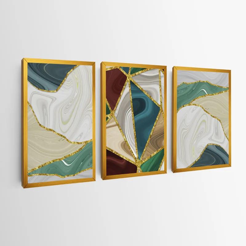 Tablou Multicanvas Marble Waves mockup 0