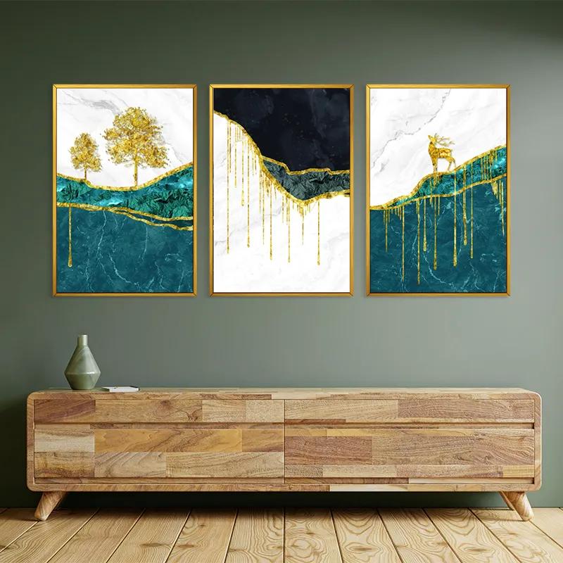 Tablou Multicanvas Abstract Downhill mockup 2