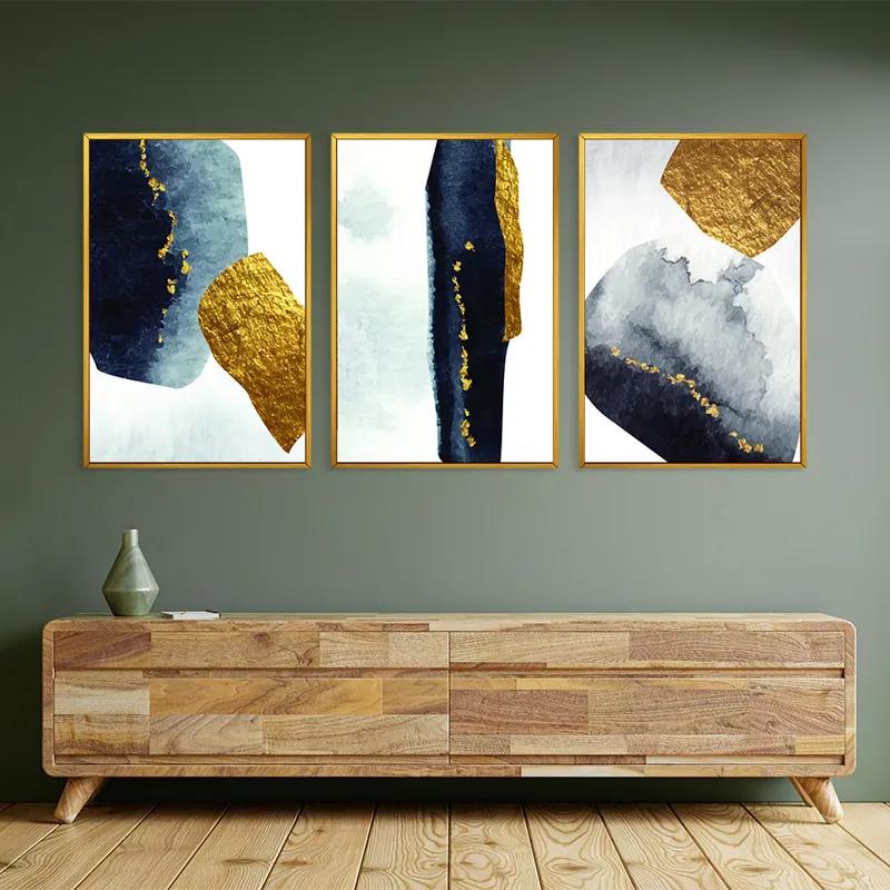 Tablou Multicanvas Blacknd Gold Objects mockup 2