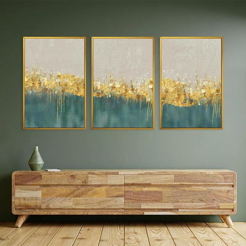 Tablou Multicanvas Blue Contrast mockup 2