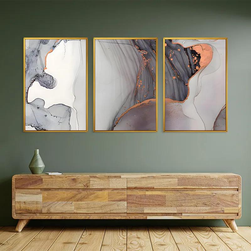 Tablou Multicanvas Golden Pink mockup 2