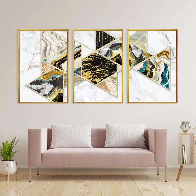 Tablou Multicanvas Marble Shapes mockup 3