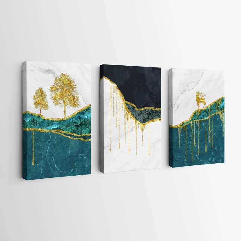 Tablou Multicanvas Abstract Downhill mockup 0