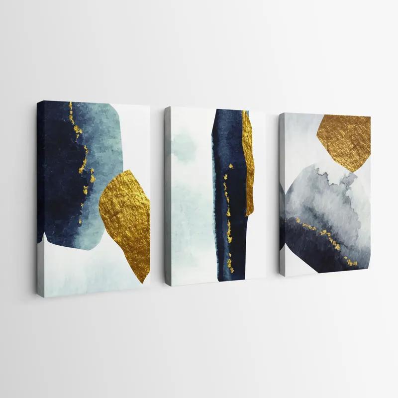 Tablou Multicanvas Blacknd Gold Objects mockup 0