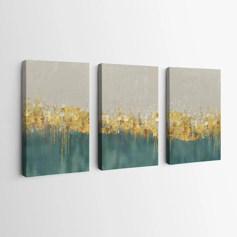 Tablou Multicanvas Blue Contrast mockup 0