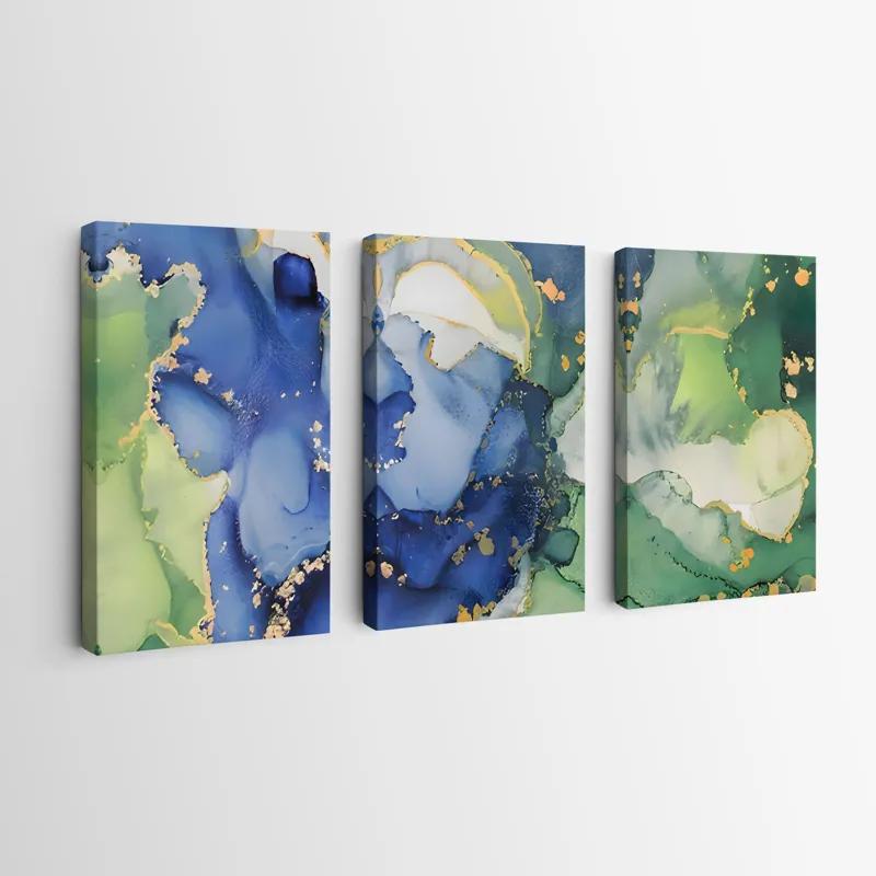 Tablou Multicanvas Blue Green mockup 0