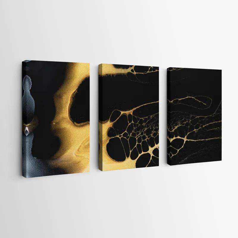 Tablou Multicanvas Gold Liquid mockup 0