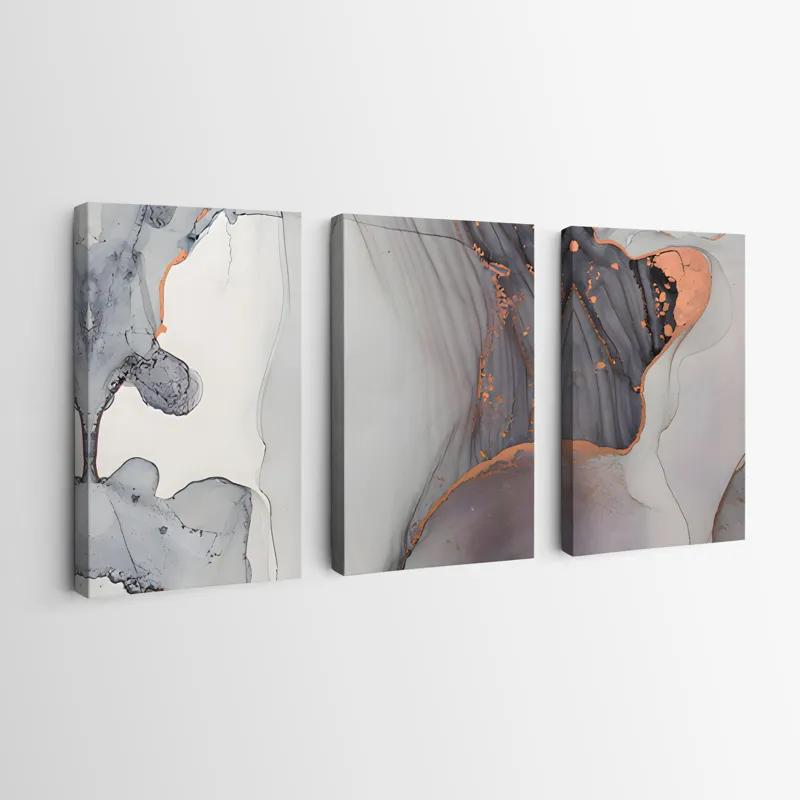 Tablou Multicanvas Golden Pink mockup 0