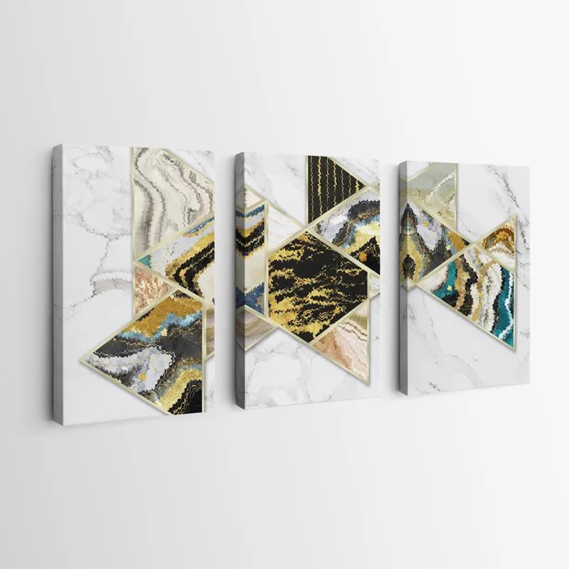 Tablou Multicanvas Marble Shapes mockup 0