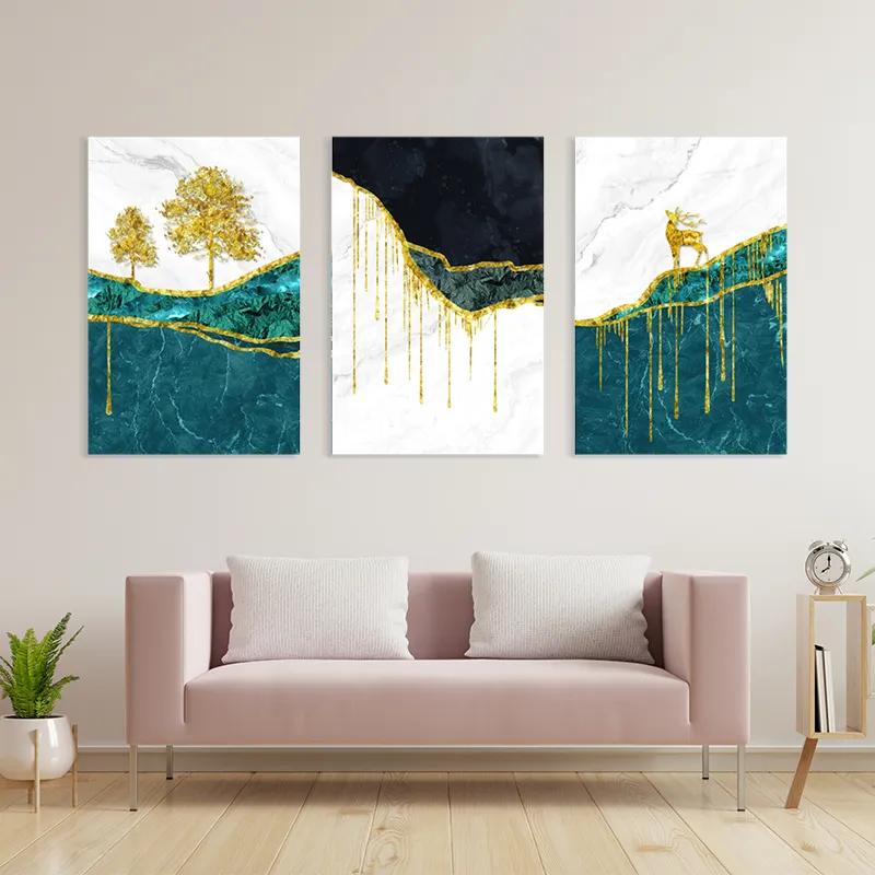 Tablou Multicanvas Abstract Downhill mockup 3