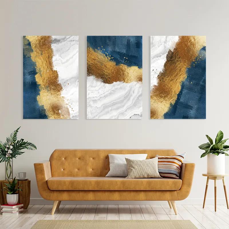 Tablou Multicanvas Abstractluend White mockup 4