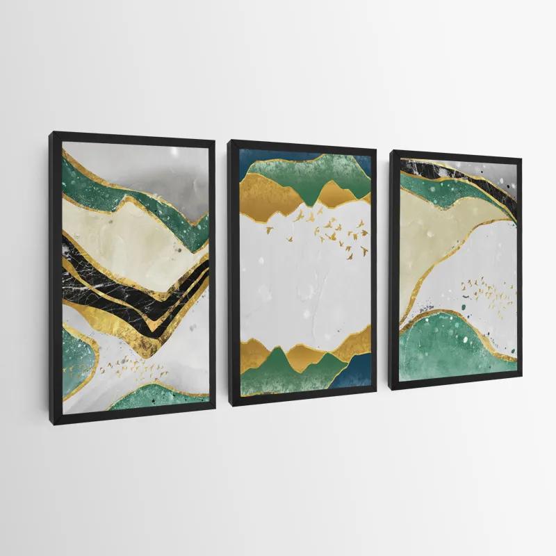 Tablou Multicanvas Abstract Continent mockup 0