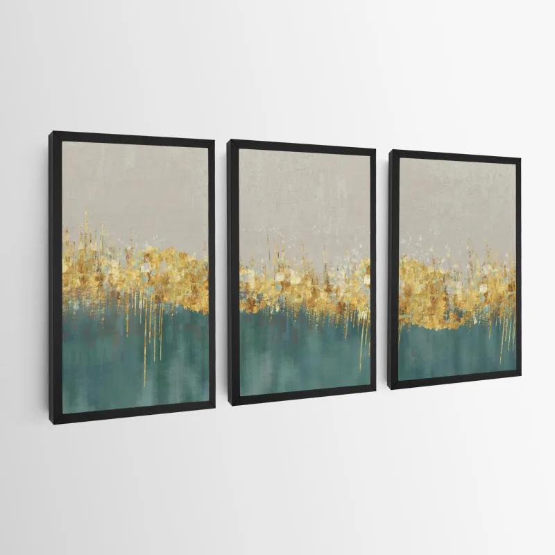 Tablou Multicanvas Blue Contrast mockup 0