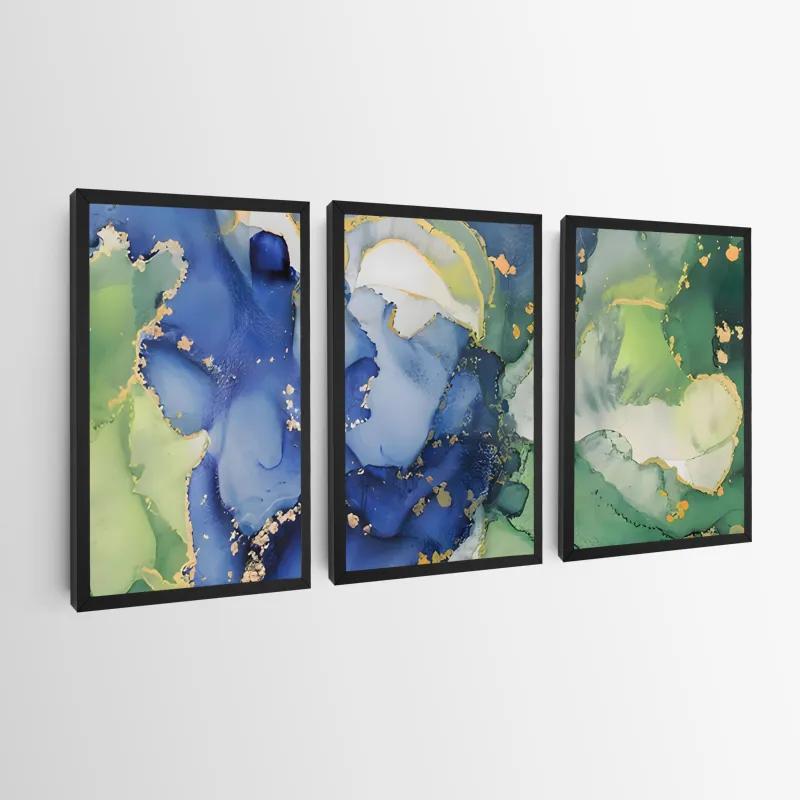 Tablou Multicanvas Blue Green mockup 0