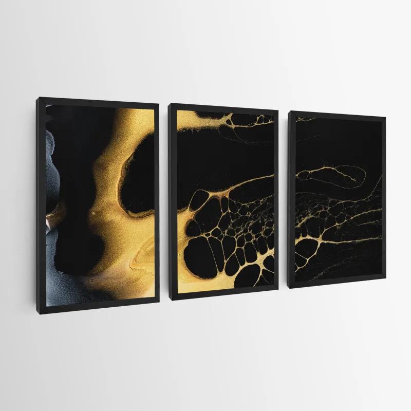 Tablou Multicanvas Gold Liquid mockup 0