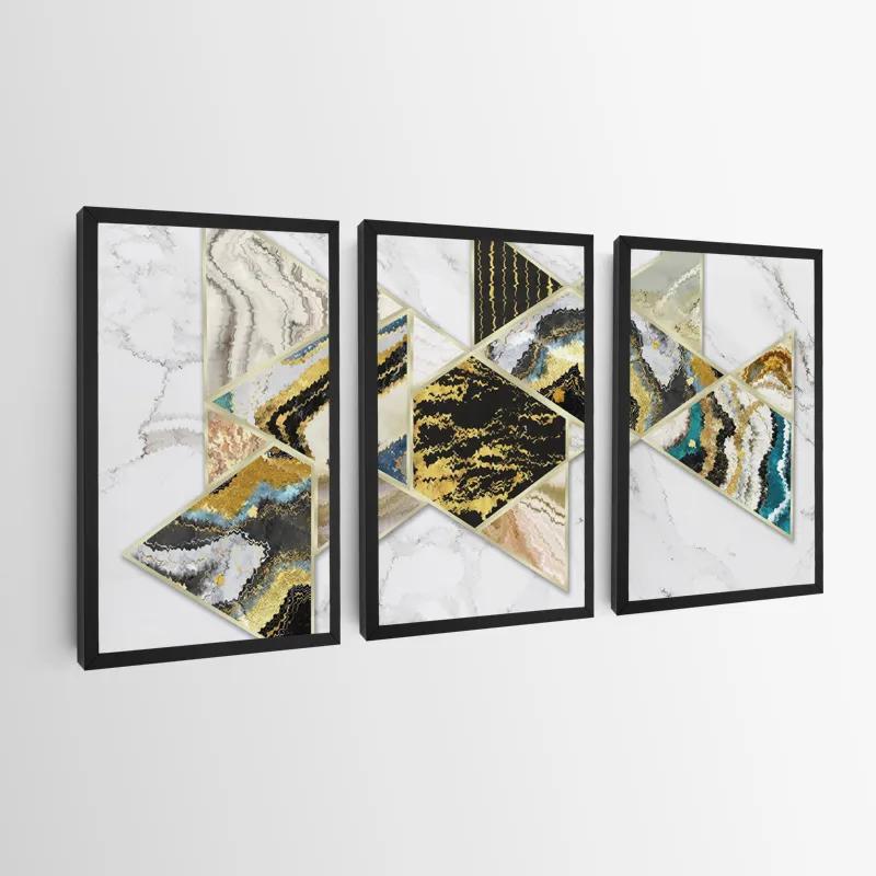 Tablou Multicanvas Marble Shapes mockup 0