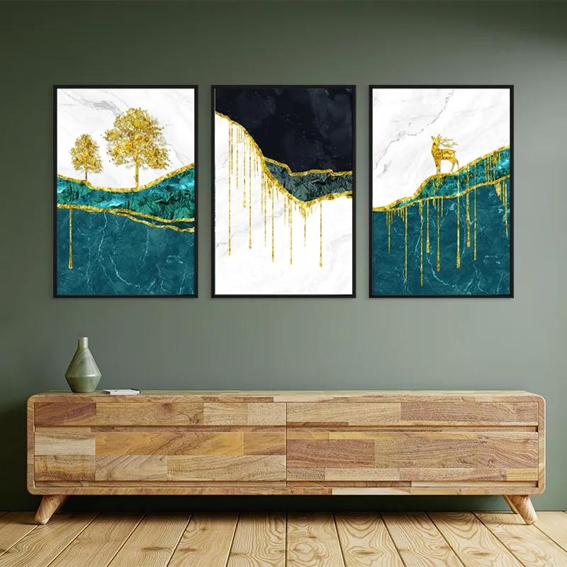 Tablou Multicanvas Abstract Downhill mockup 2