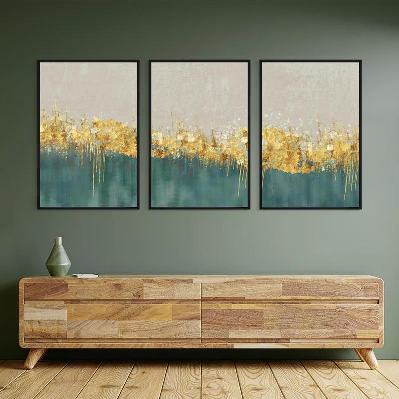 Tablou Multicanvas Blue Contrast mockup 2