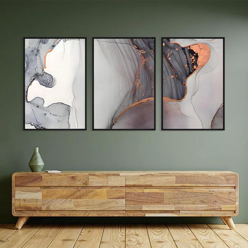 Tablou Multicanvas Golden Pink mockup 2