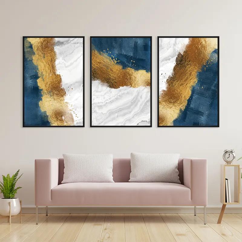 Tablou Multicanvas Abstractluend White mockup 3