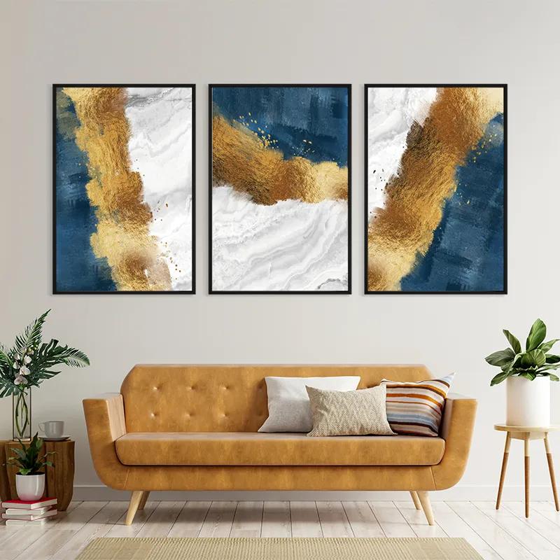 Tablou Multicanvas Abstractluend White mockup 4