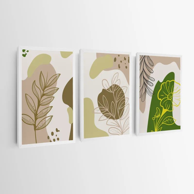 Brown Cream Leaf mockup 0