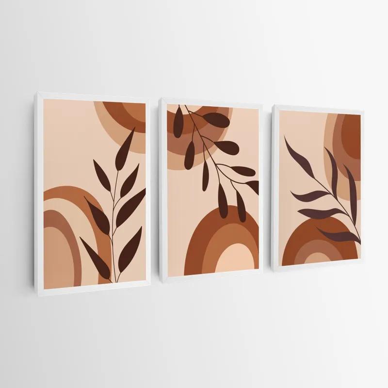 Tablou Multicanvas Brownbstract mockup 0