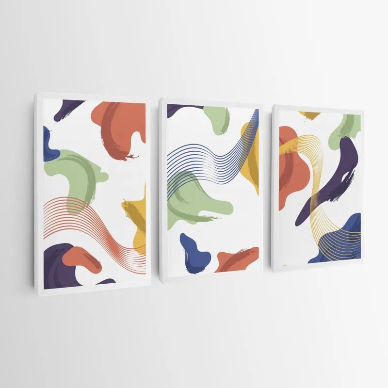 Tablou Multicanvas Color Mix Lines mockup 0