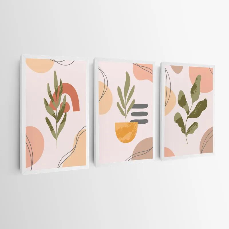 Tablou Multicanvas Cute Leaf mockup 0