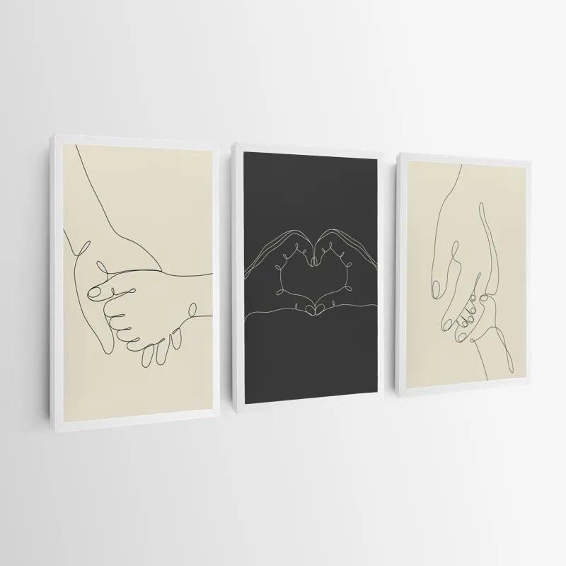 Tablou Multicanvas Hand Gestures mockup 0
