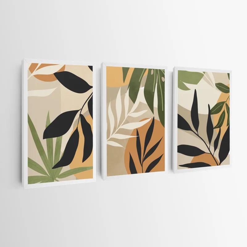 Tablou Multicanvas Leaves Organicrt mockup 0