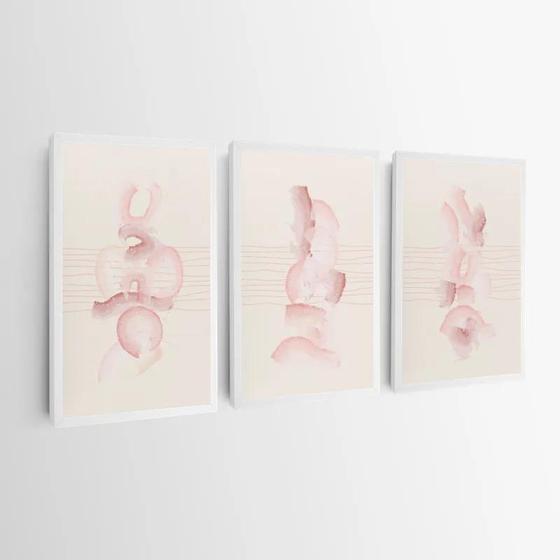 Tablou Multicanvas Pretty Pink Shape mockup 0