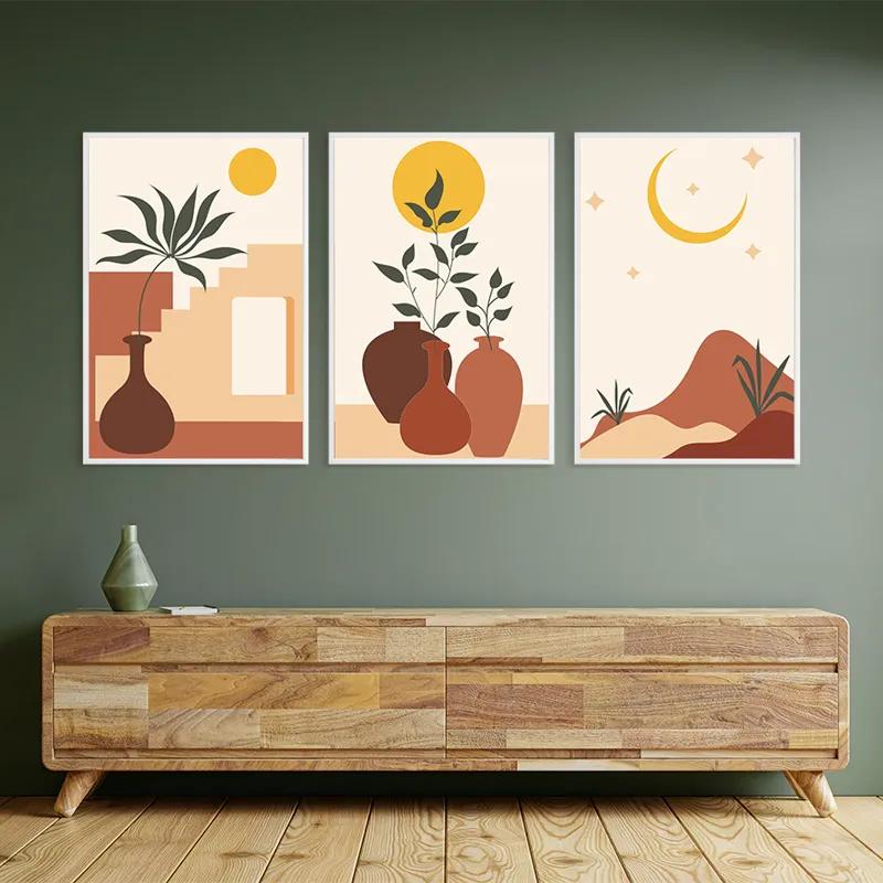 Tablou Multicanvas Brown Vase mockup 2