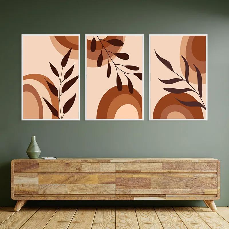 Tablou Multicanvas Brownbstract mockup 2