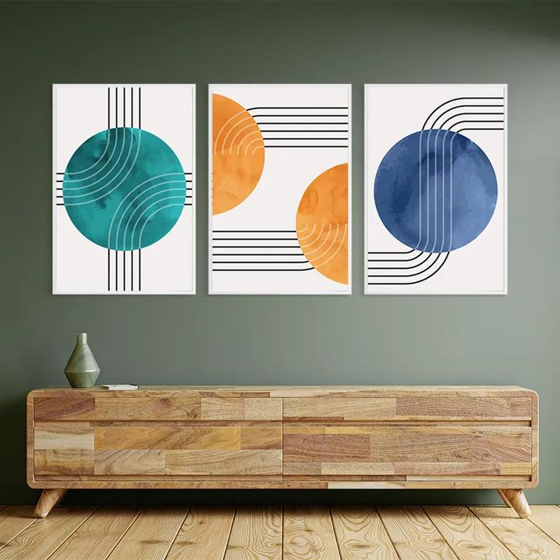 Tablou Multicanvas Colorful Circle mockup 2